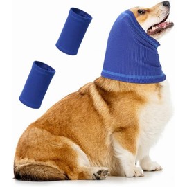 Dog Snood Dog Neck and Ears Warmer Pet Dog Hoodie Dog Ear Wrap Snood for Comfort, Anti-anxiety at Noise Place