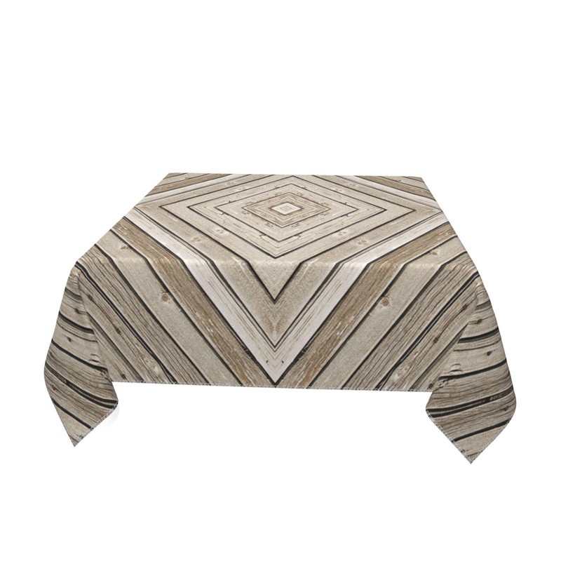 Wood Grain Tablecloth Square Table Cloth Grey Fence Panels Tablecloths