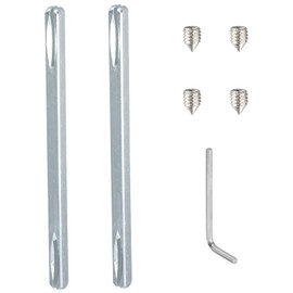 Square spindle 8 x 150 mm for door handle, 2 pieces iron square pin, door handle spindle bar with screw and handle, galvanised steel mounting pin, square key for handle set
