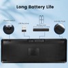 Bnnwa Kabellose Bluetooth-Tastatur, Bluetooth + 2,4 G Dual-Modus-Tastatur, klein, tragbar,