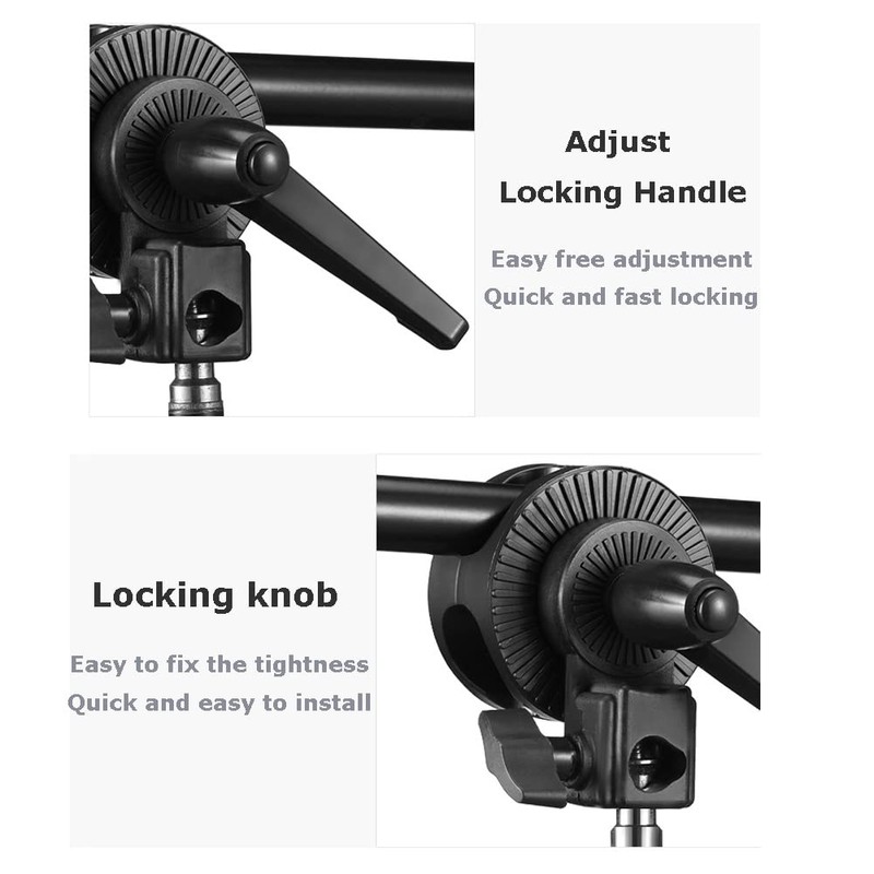 Diyeeni Handle Head Reflector Mount Double Wheel Light Tripod Adapter