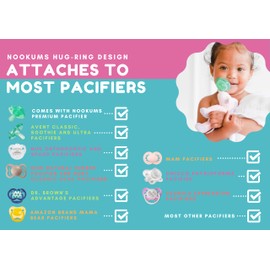 Nookums Paci-Plushies Buddies - Starflower The Unicorn Pacifier Holder - Adapts to Name Brand Pacifiers, Suitable for All Ages, Plush Toy Includes Detachable Pacifier