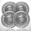 4-Pack of 16' Push-on Chrome Hubcaps fit for Crown Victoria