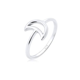 Elli Ring Cut-Out Crescent Astro Basic 925 Sterling Silver
