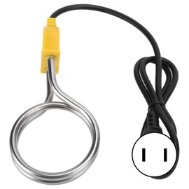 1200W Stainless Steel Immersion Heater Portable Boiler Water Heating Rod for Home TravelUS Plug 110‑125V