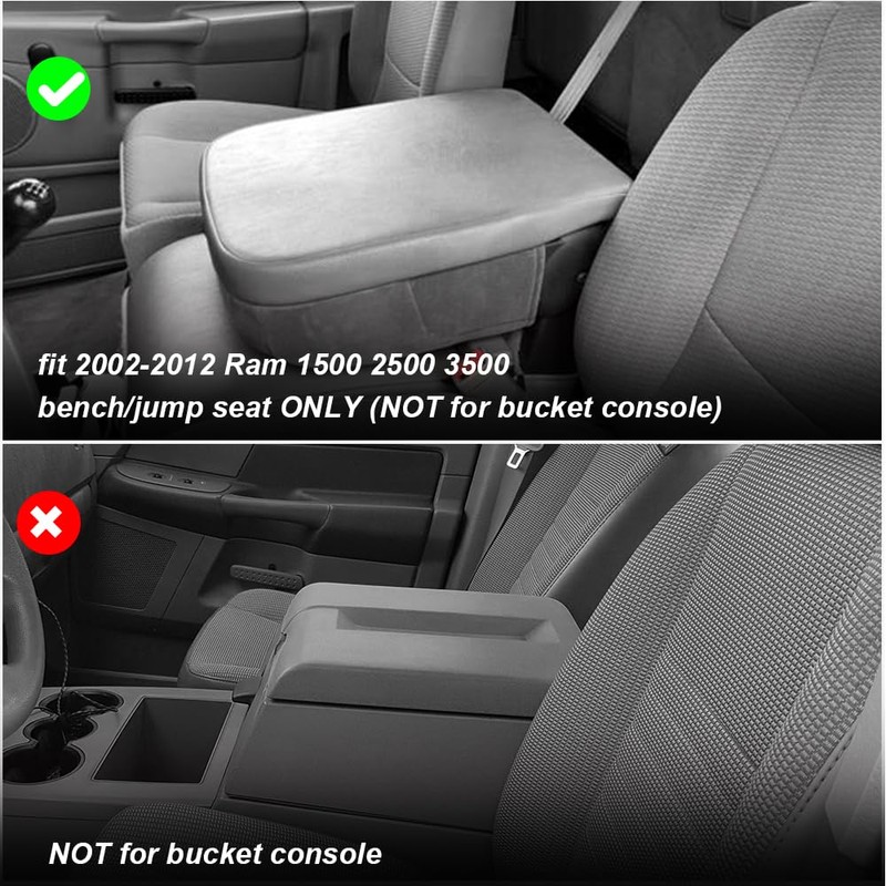 DEYTOP Center Console Cover for 2002-2012 Ram 1500 2500 3500