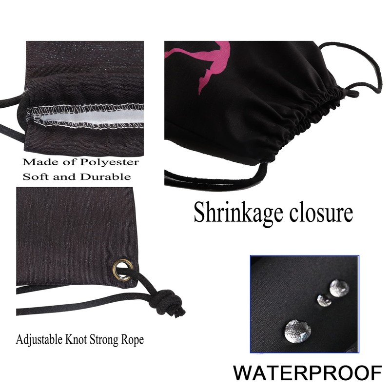 PXTIDY Disc Golf Drawstring Bag Gift For Disc Golf Basket