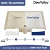 DeerValley 23.9"x15.79" Undermount Bathroom Sink Rectangular Undermount Sink White Ceramic
