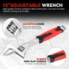 Auto Dynasty 12" Adjustable Wrenches Automotive Repair Tools with Rubber