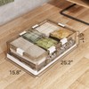 Kitstorack Plastic Under Bed Storage Containers, Underbed Storage with Wheels