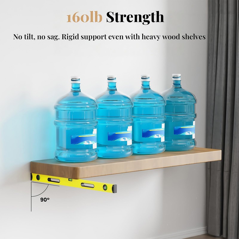 8pcs Wall Shelf Brackets Heavy Duty Floating Shelf Bracket Hidden,Invisible