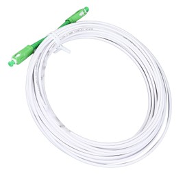 Walfront Juego de Cables de Extensión para Módem óptico con Cable de Conexión, Brida de Entrada para el Hogar, Cable de Fibra con Guía de Luz única Blindada (SC 3