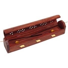 STORE INDYA WOODEN INCENSE HOLDER (ELEPHANT)