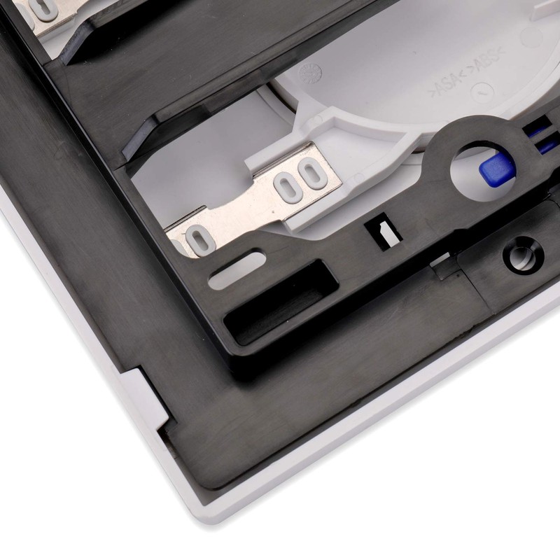 Dual-Flush Actuator Plate for Concealed Cisterns Alpine White Compatible With