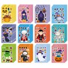 JeeLeeko 48pcs Pegatinas Halloween, Manualidades DIY