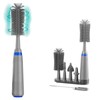 Electric Baby Bottle Cleaner with Drying Rack, Silicone Bottle Brush