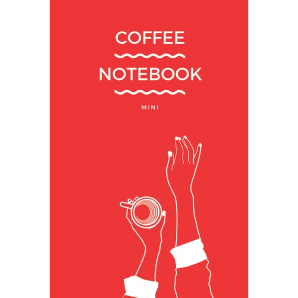 Coffee notebook mini: Red Cover - Size (6 x 9
