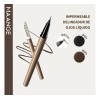 2 Pcs Delineador De Ojos Long Lasting Eye Liner Negromarrón