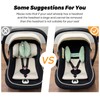 StoHua Baby Travel Pillow,Carseat Head Support for Infants,Stroller Headrest for
