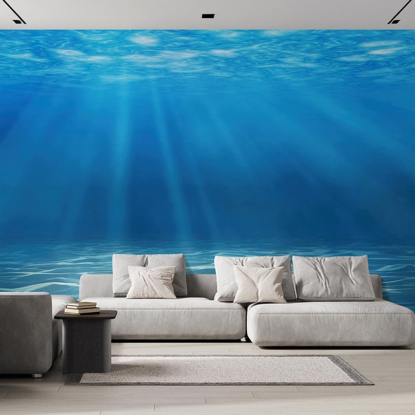 wall26 Wall Mural Blue Ocean Deep Sea Removable Self-Adhesive Large