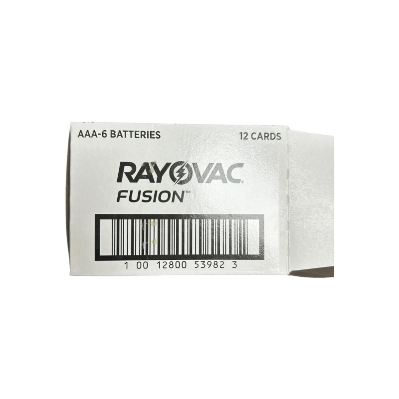Rayovac Fusion AAA Batterie Alkaline 12/4pks (72 Batteries) EXP 2035