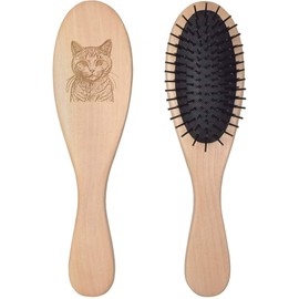 'Cat Looking At You' Wooden Hairbrush (HA00050606)