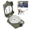 DC60‑2A Aluminium Alloy Foldable Multifunctional Luminous Compass Outdoor SuppliesArmy Green