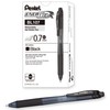 Pentel - Gel Pen, Retractable, .7mm, Med Point,Metal Tip, Black,