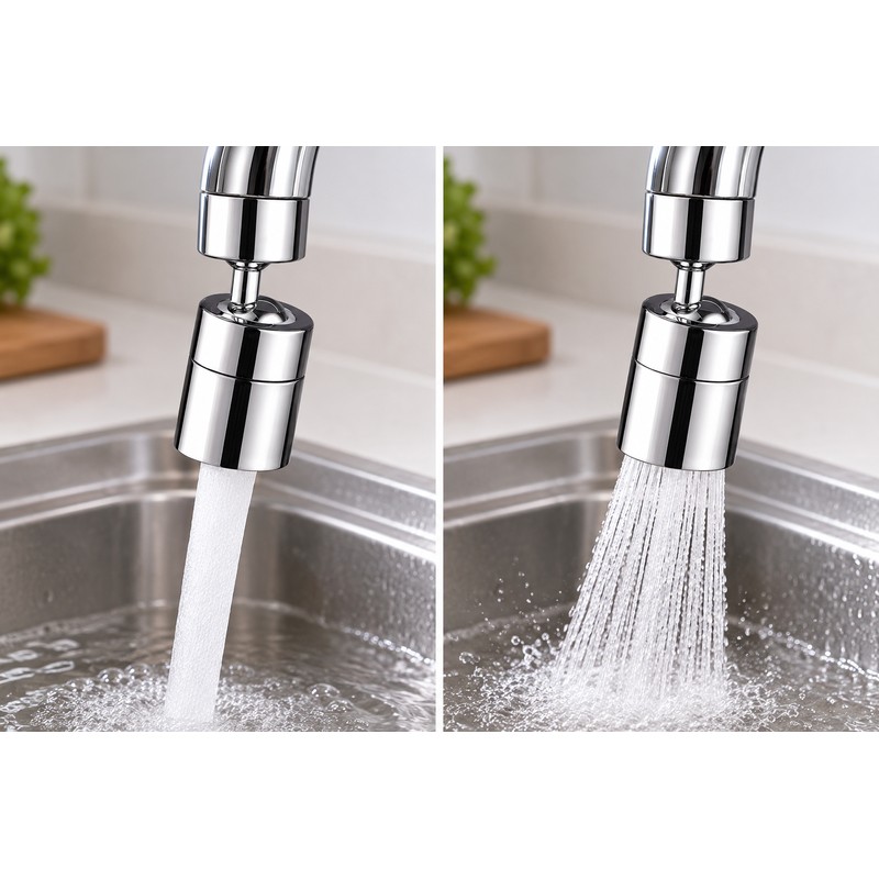 2-Mode Kitchen Faucet Spray Head for Sink Cleaning – 360°