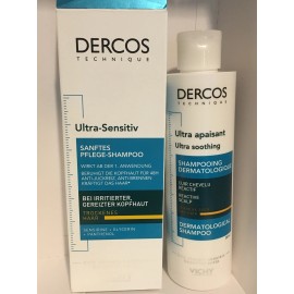 Vichy Dercos Ultra Soothing Shampoo for Dry Hair 200ml New Packaging