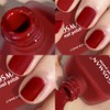 COSMOO 12ml Red Matte Nail Polish, Quick Dry Nail Lacquer