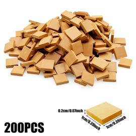 Cayway 1:35 Mini Bricks Mini Red Wall Bricks, 200 PCS Square Miniature Brick Scale Model Bricks, Mini Bricks Model for Micro Landscape Accessories DIY Diorama Fairy