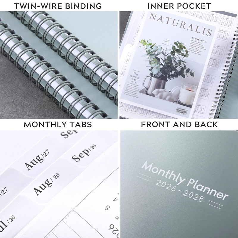 2026-2028 Monthly Planner/Calendar - 3 Year Monthly Planner 2026-2028, JAN