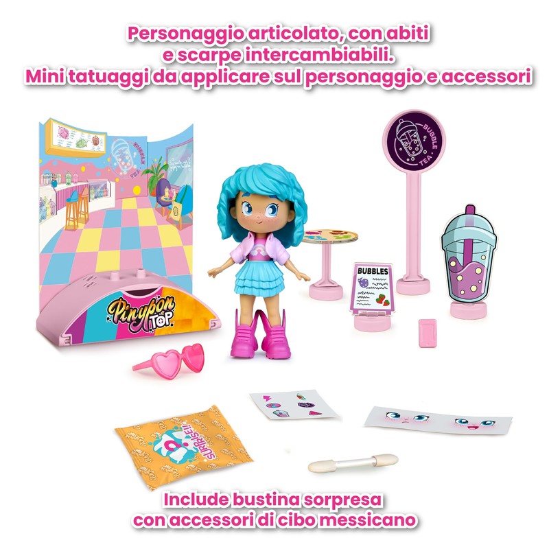 Pinypon Top Bubble Tea Girl