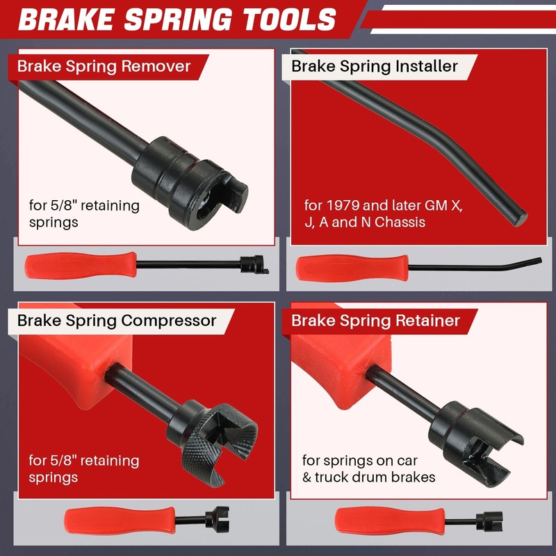 DASBET 8PCS Drum Brake Tool Kit | Brake Spoon Set