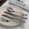 GARFTAI Portable travel utensils set with case. 4Pcs Stainless teel