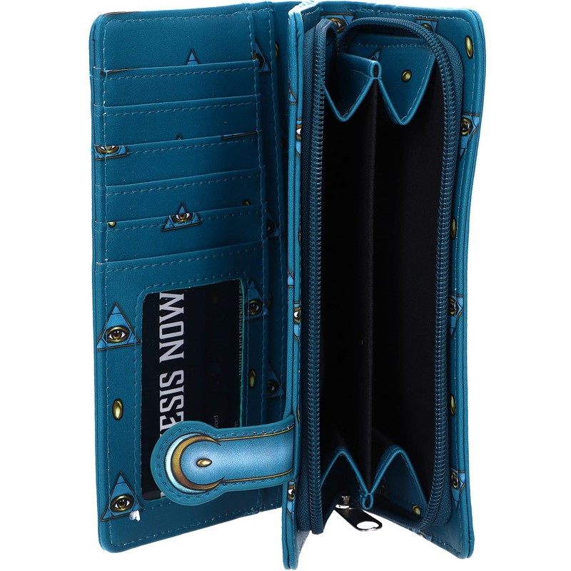 Nemesis Now Palmistry 7.25" Embossed PU Wallet - Blue