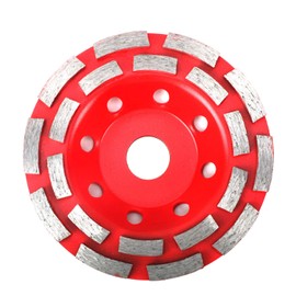 lehom Double-Row Diamond-Cup Grinding-Wheel Concrete Grinding Cup Wheel Disc Concrete Masonry Stone Grinding Wheel (125MM)