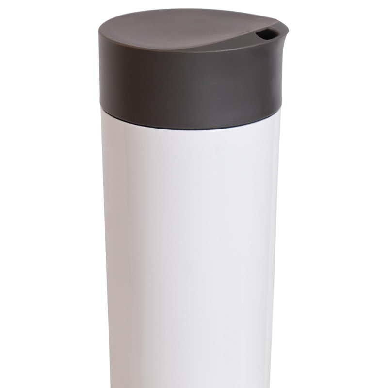 Décor Insulated Cool Touch Double Wall Travel Coffee Cup, Leak