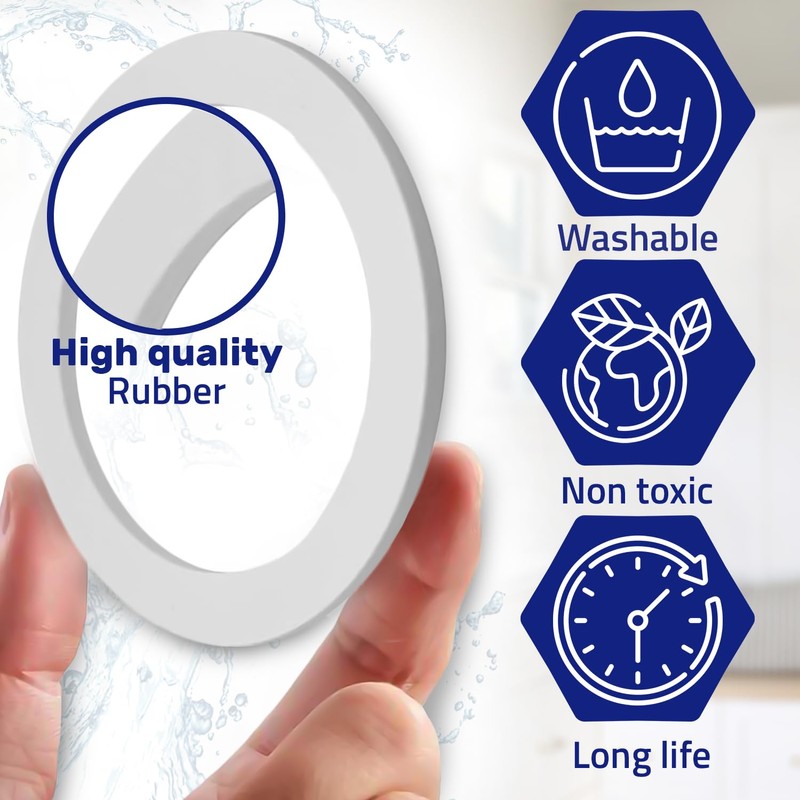 Set of 3 Rubber Gasket is Suitable for 6 Cup