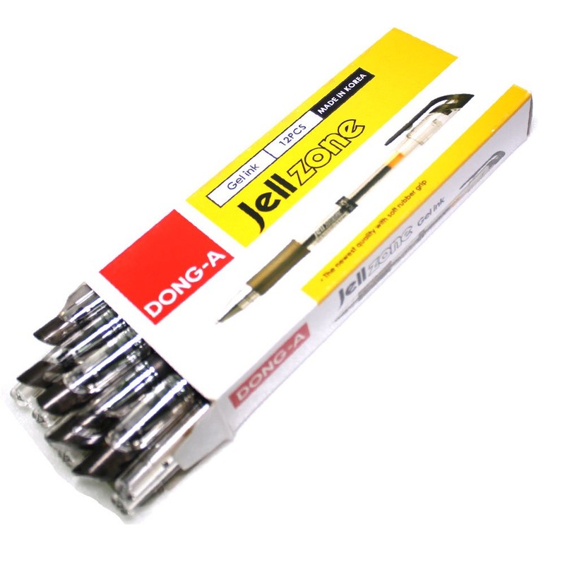 X12 Dong-a Jell Zone 0.5mm Gel Ink Rollerball Pen for