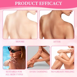 Face Tanning Drops for Face & Body, Self Tanning Drop for Natural Glow, No Sun Needed, Facial Tannings Drops for All Skin Types, Promotes Pigmentation(60ml+with 1*white Massage Stick)