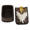 American Bald Eagle Head And Feathers Prints Decorative Jewelry Box