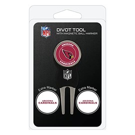 Team Golf 30045: Arizona Cardinals Divot Tool Pack with 3 Golf Ball Markers