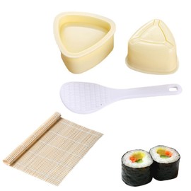 Sushi Mold, Onigriform, Sushi Mold, Rice Ball Mold, Triangle Shape for Sushi Onigri, Onigriform, Rice Balls for Restaurant, Camping, Family, 4 Pieces