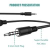 Eanetf USB to Aux Audio Adapter, 2PCS 3.5mm Male to