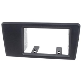 tomzz Audio 2456-016 Double DIN Radio Faceplate Compatible with Volvo S60 S70 C70 V70 Dark Grey