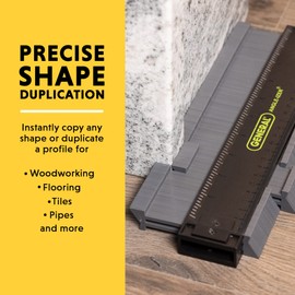 General Tools Contour Gauge 833 - 10" Angle Finder Tool for Home Improvement - Gadgets for Men