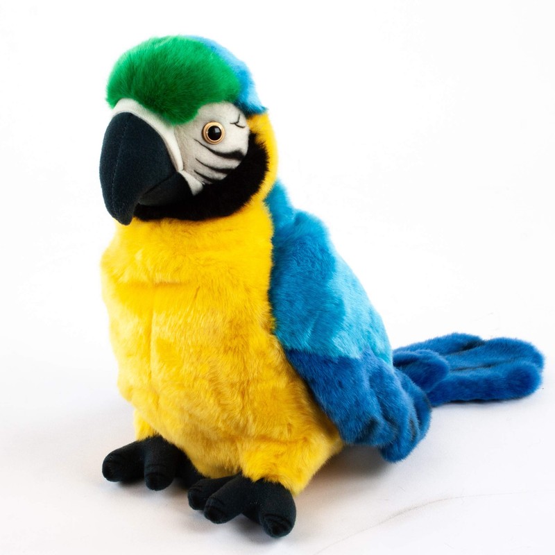 Teddys Rothenburg Cuddly Toy Hand Puppet Parrot 25 cm Blue