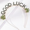 Soochat St.Patrick's Day Headbands Glitter Shamrock Hairband Good Lucky Head